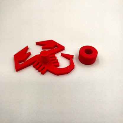 Escorpión 3D para Rejilla Inferior Trasera Abarth – Accesorio Deportivo