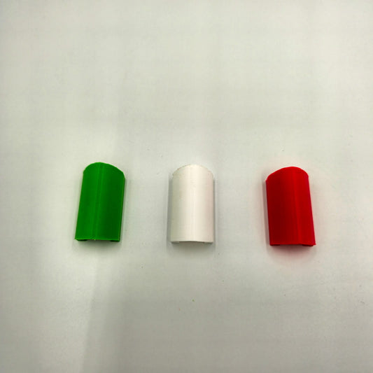 Clips Tricolor Abarth 3D para Rejilla Frontal